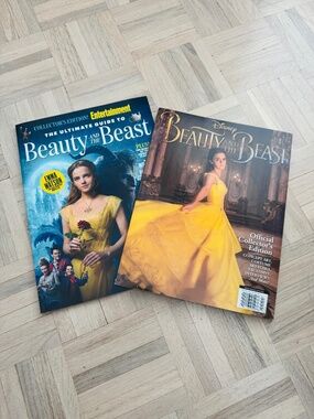 Disney - 2 Beauty and the Beast Live Action Collector Magazines, Great Condition
